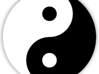 A black and white yin and yang symbol is here used to illustrate the balance that can be brought to your life by Marcus Abrahams life coach